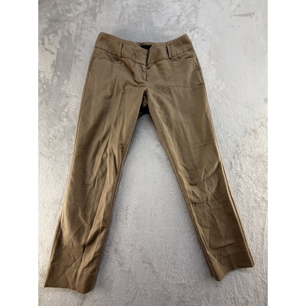 The Limited Collection Drew Fit Dress Pants Women 2 Khaki Preppy Tan